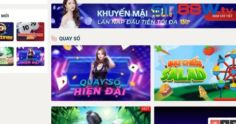 Cách Quay số Sin88 được thực hiện dễ dàng